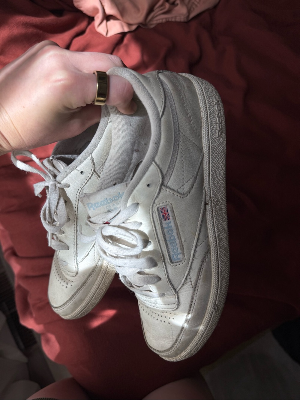 Reebok White Club C Vintage Women’s Sneaker Well Worn